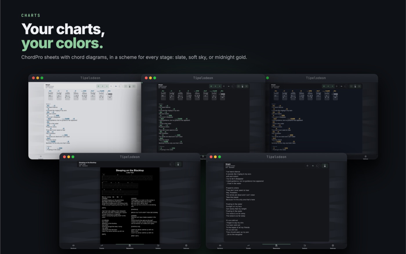 Your charts, your colors